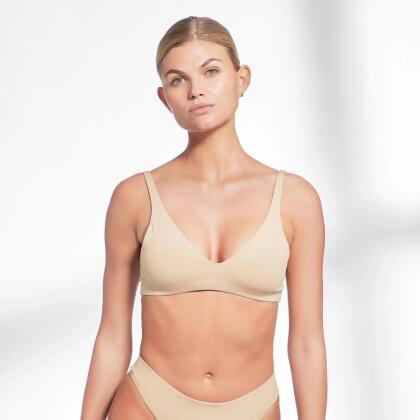Bread & Boxers Triangle Bra 舒適有機棉女用三角內衣/ 米/ XS 