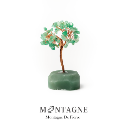 MONTAGNE原礦水晶樹/ 綠東陵/ 招財。貴人/ 一般無燈 