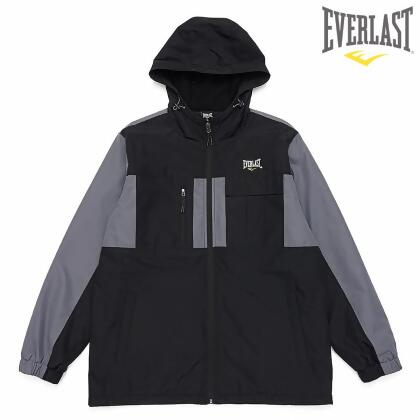 【Everlast】男風衣外套-黑/ XXL 