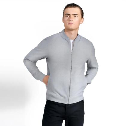 Bread & Boxers Lounge Jacket 經典休閒棉質夾克/ 灰/ XL 