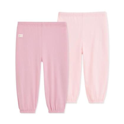 【奇哥】CHIC BASICS系列嬰幼兒長褲/ 2入(6-24個月)/ 淺嫣紅色/ 24個月 