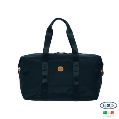 【BRIC'S】 X-Bag 2合1摺疊旅行袋M-深藍色 
