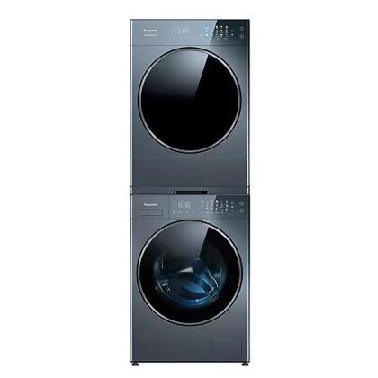 Panasonic國際家電【NH-VS100HP-B+NA-VS120RW-B】12+10公斤含層架堆疊滾筒洗衣機+熱泵除濕式乾衣機(含標準安裝) 
