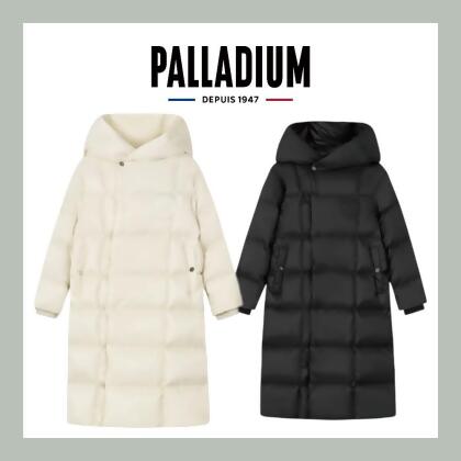 【PALLADIUM】長版羽絨外套 女款 棉花驣白/鉛黑 兩色 1910528/ 鉛黑/ XS 