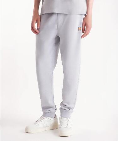 MAISON KITSUNÉ 北方雨滴灰狐狸頭LOGO經典束口運動褲_男/ XS 