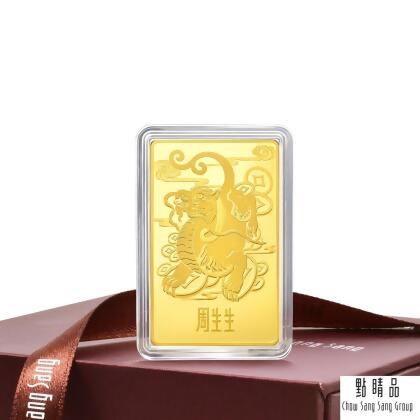 點睛品 招財貔貅 珍藏黃金金片_計價黃金(50克) 