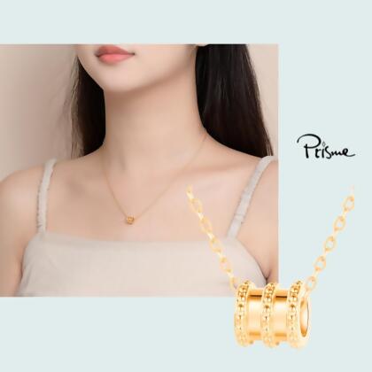 【Prisme Gold】Pendant 黃金圓環項鍊/ 平行輸入 