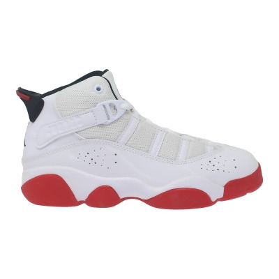 Nike Jordan 6 Rings White/University Red-Black 323432-160 Kid's 