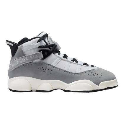 Nike Jordan 6 Rings Light Smoke Grey/White-Black-Sail FJ4651-077 Kid's 