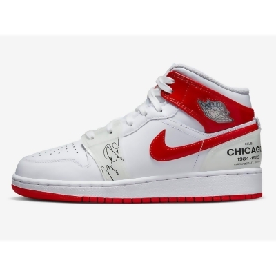 Nike Air Jordan 1 Mid SS White/University Red DR6496-116 Kid's 