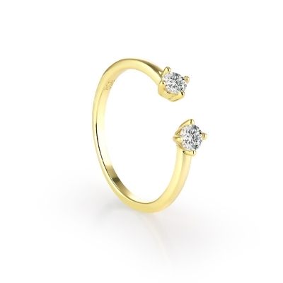 NICOLE - Double Solitaire Ring 
