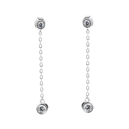 IRIS – Double Stone Drop Earrings