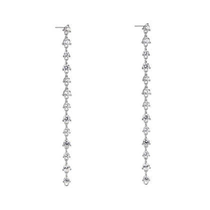 BISOUS - Prong Set Loop Earrings alternate image