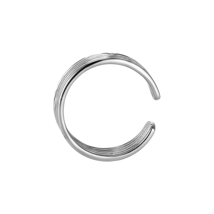 Layered NORA Midi Ring in silver