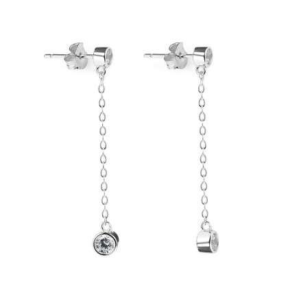 IRIS – Double Stone Drop Earrings alternate image