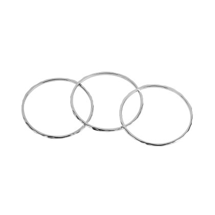 JAMES – Thin Hammered Ring Trio alternate image