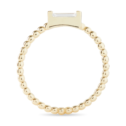 ADRIENNE - Spiraled Baguette Ring alternate image