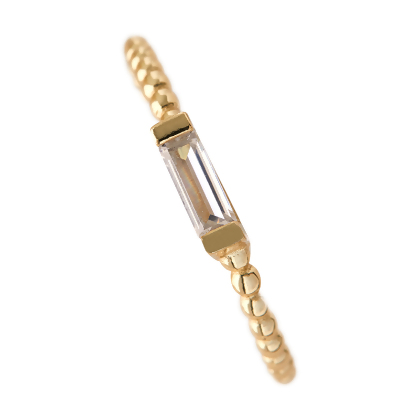 ADRIENNE - Spiraled Baguette Ring alternate image