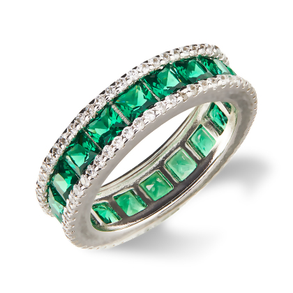 JOY - Princess Cut Eternity Band - (FINAL SALE) alternate image