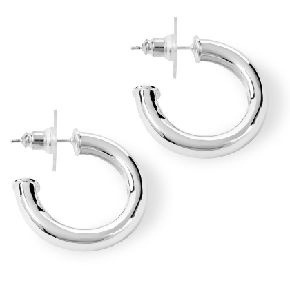 PARIS – Classic Tube Hoop Earrings alternate image