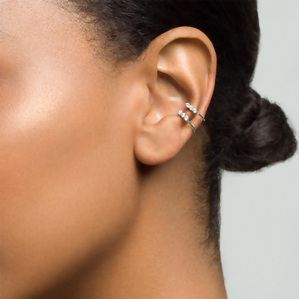 ZARA - 3 Stone Ear Cuff alternate image