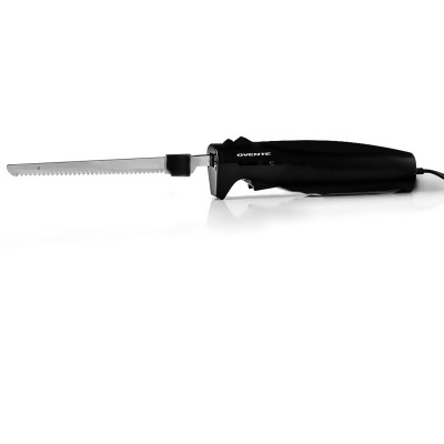 Ovente Easy Slice Automatic Electric Knife with Stainless Steel Sharp Blade & Safe Eject Button 