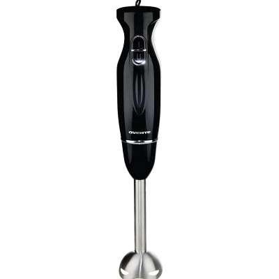 Ovente Immersion Electric Hand Blender with Stainless Steel Blades & Easy Grip Handle 