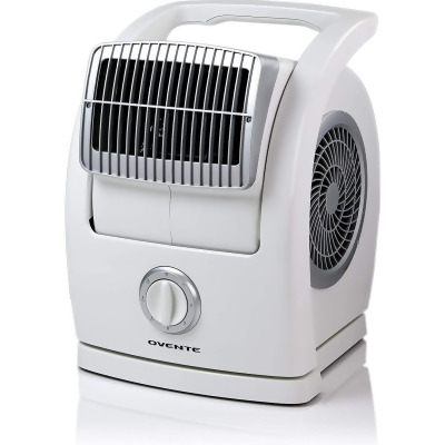 Ovente Cool Breeze Electric Rotating Home Floor Fan with 3 Speed Control 2 Adjustable Air Flow Control 