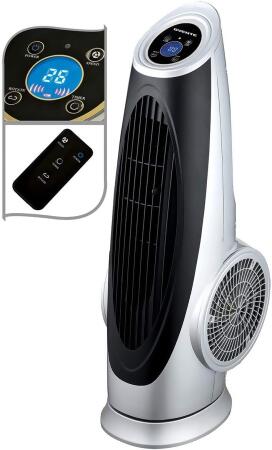Ovente Cool Breeze Electric Oscillating Tower Fan with Digital Panel 3 Speed Control, 30.5 Inch 