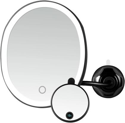 Ovente Lighted Gooseneck Makeup Mirror 8.5 Inch 1X10X Magnification 