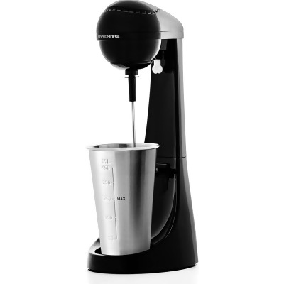 Ovente Milkshake Maker 2 Speed with Stainless Steel Mixing Cup, Black 