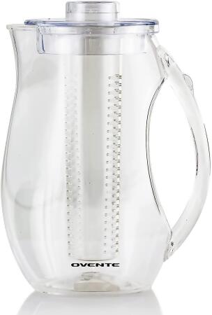 Water Pitcher with Fruit Infusion Flavor Infuser for Cold Beverage