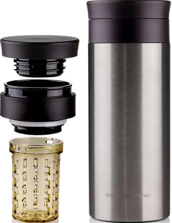Ovente Stainless Steel Vacuum Insulated Coffee Water Mug, 12 oz MSA12S 