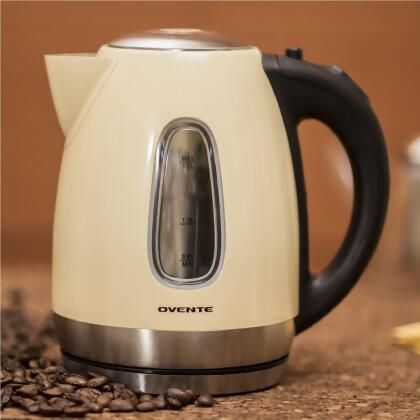 Ovente Electric Kettle 1.7 Liter Stainless Steel with LED Indicator Light with Fast Heating Element alternate image