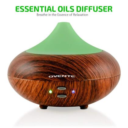 Ovente Essential Oils Diffuser 3.38 Oz Ultrasonic Humidifier Tech White alternate image