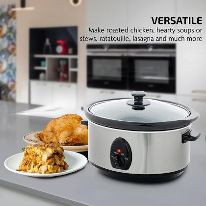 Ovente Slow Cooker Ceramic 3.5 L with 3 Heat Cooking Settings alternate image
