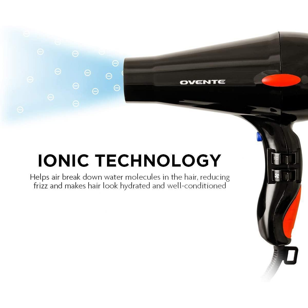 Ovente 2200 Watt ?Professional Hair Dryer, Ionic & Tourmaline Technology alternate image