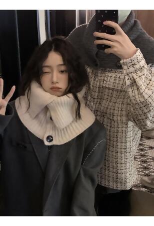 新款百搭脖套披肩 