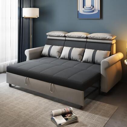 MerryRabbit MerryRabbit - 220cm多功能摺疊布藝梳化床MR-8251A Multi-functional Fabric Folding Bed with Adjustable Headrest 220cm 