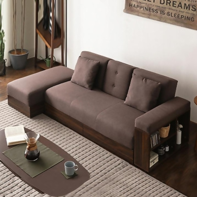 MerryRabbit MerryRabbit - 布藝簡約多功能梳化組合MR-SS-001 Multi-functional Fabric sofa bed with storage ottoman and armrest 