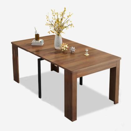 MerryRabbit MerryRabbit - 實木餐桌家用小戶型伸縮餐桌 MR-9930-HT-PW Extendable Solid wood Dining Table 