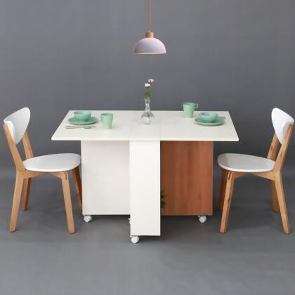 MerryRabbit MerryRabbit - 1.0m移動版摺疊餐桌WT043-6W Folding Dining Table 1.0m 