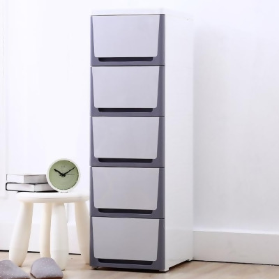 MerryRabbit MerryRabbit - 夾縫抽屜式20cm收納櫃MR-2015 Slim size PP plastic 5 drawers storage cabinet 20cm 