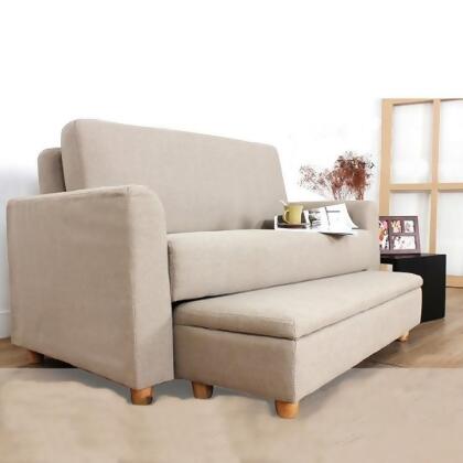 MerryRabbit MerryRabbit – 日式多功能雙人位布藝沙發套裝MR-2471 2 Seaters Fabric Sofa with Moveable Storage Ottoman 
