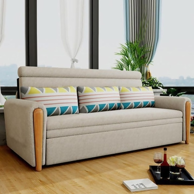 MerryRabbit MerryRabbit - 130cm多功能摺疊儲物梳化床MR-801 Multi-functional foldable fabric sofa bed with Storage130cm 