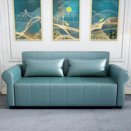 MerryRabbit MerryRabbit - 130cm多功能摺疊超纖皮儲物梳化床MR-6039 130cm Multi-functional Foldable Storage Microfiber Leather Sofa Bed 
