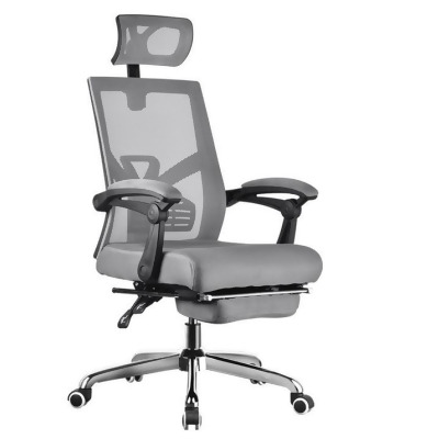 MerryRabbit MerryRabbit - 高背活動頭枕網布轉椅電腦椅辦公椅帶腳踏 MR-8019 Reclining Mesh Swivel Chair with foot rest 