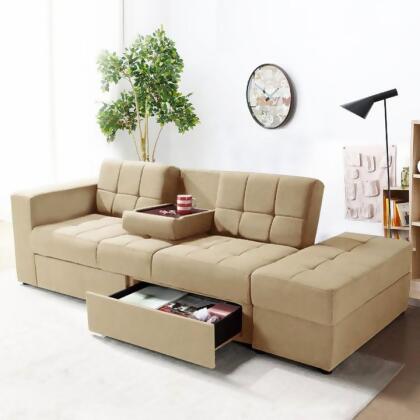 MerryRabbit MerryRabbit – 日式小戶型多功能組合布藝沙發MR-113 Fabric sofa bed with storage ottoman 