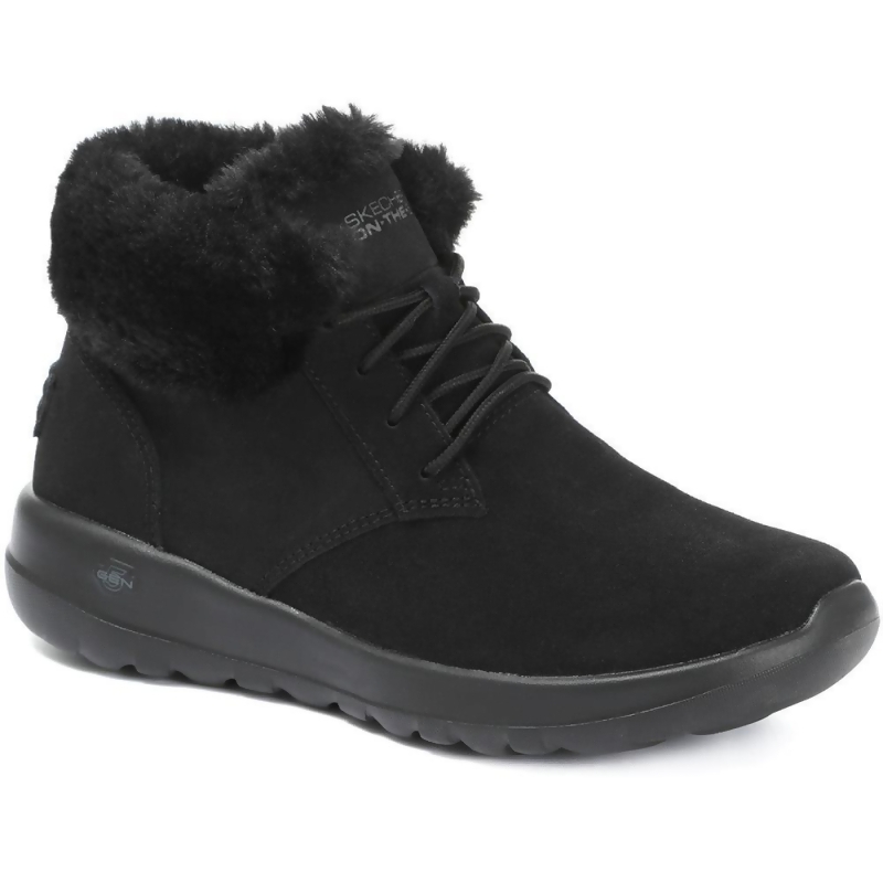 joy lush suede lace up ankle boot