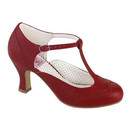 red flapper shoes